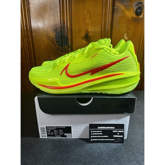 Nike Zoom GT Cut 1 EYBL Grinch Neon Green Sz 10 Men (IH3991-700) Basketball PE